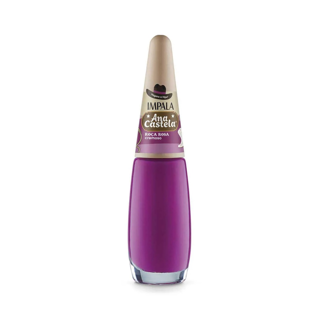 Esmalte Cremoso Impala Ana Castela Hipoalergênico 7,5ml - Roça Rosa