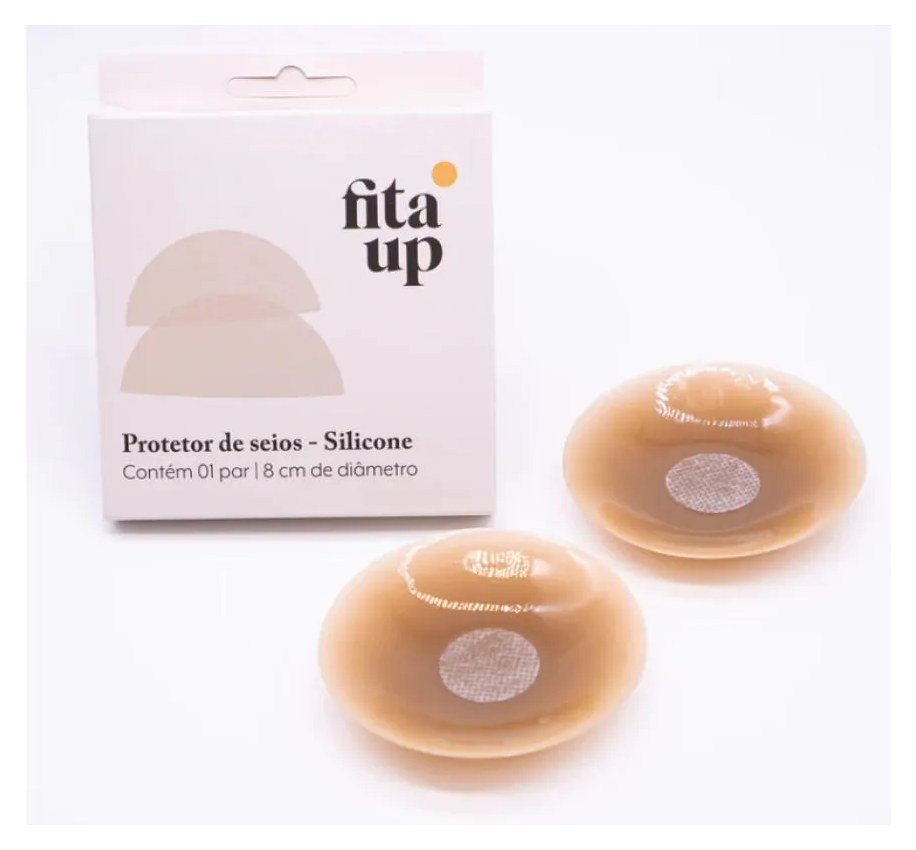 Protetor de Mamilo de Silicone Ultra-fino Avelã - Fita Up