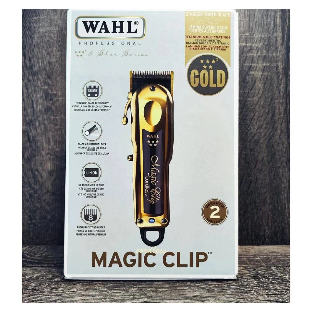 Maquina de Cortar o Cabelo Magic Clip Cordless Gold Wahl