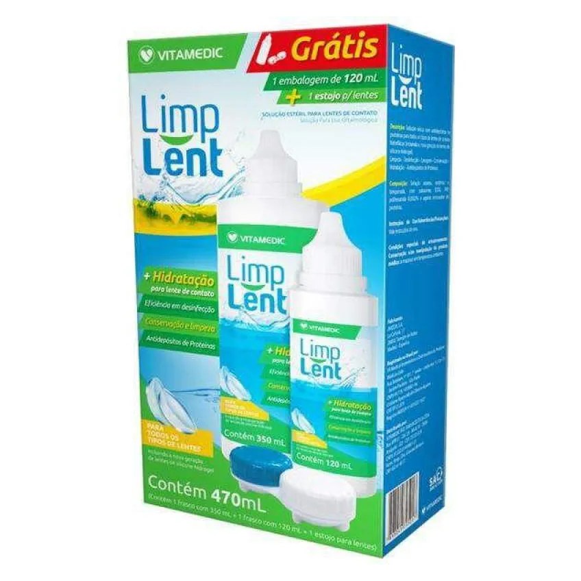 Limp Lent Solucao Esteril 350 Ml 120 Ml Vitamedic