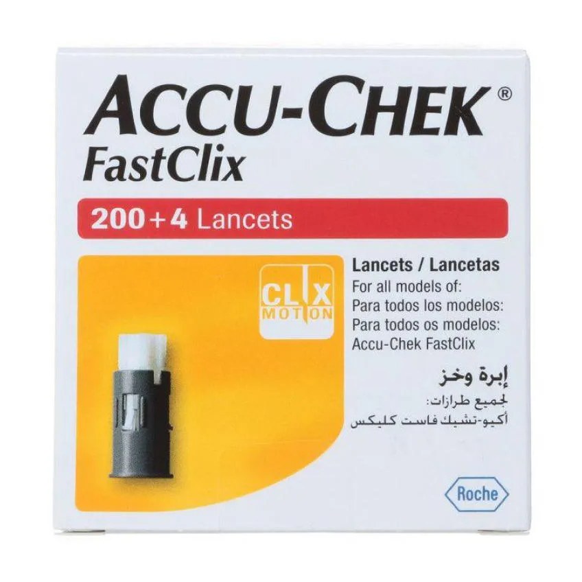 Accu Chek Fastclix 204 Lancetas Roche
