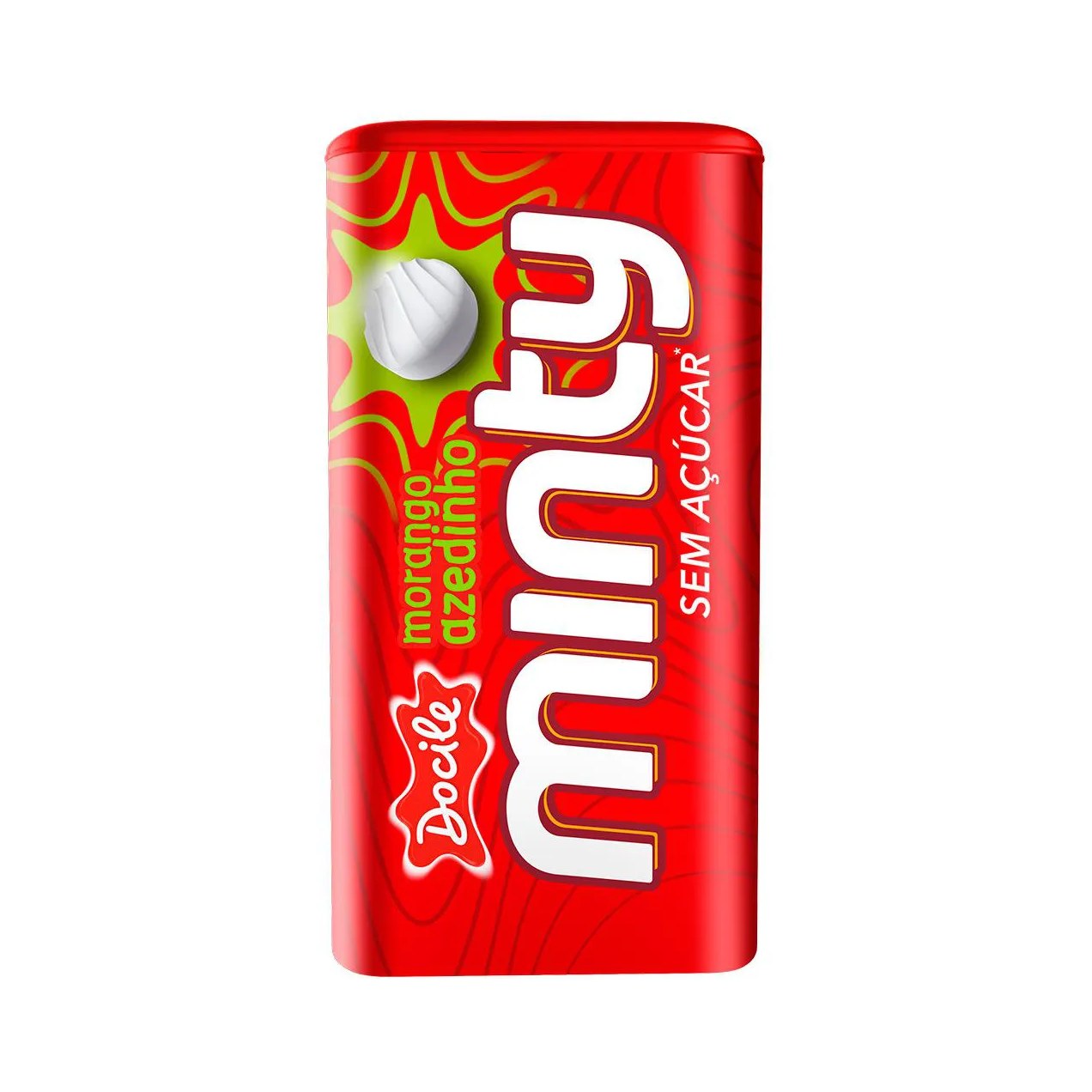 Pastilha Minty Morango Azedinho Sem Açúcar 21g