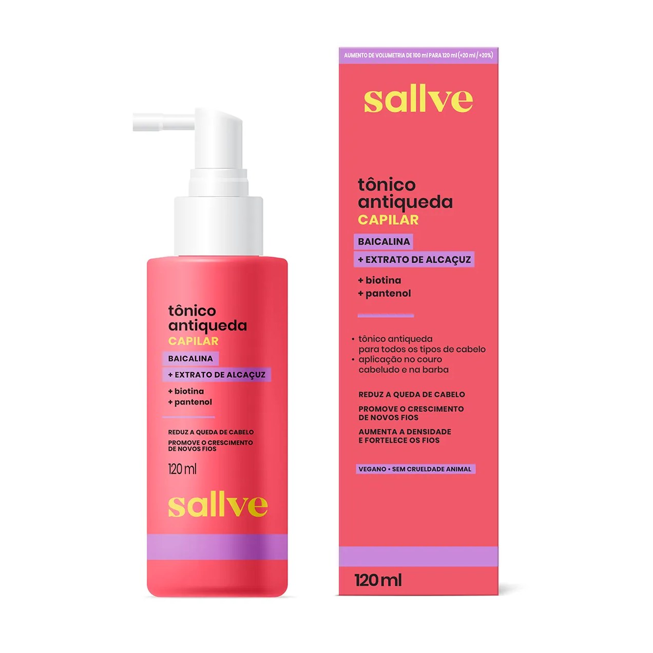 Tônico Capilar Sallve Antiqueda 120ml