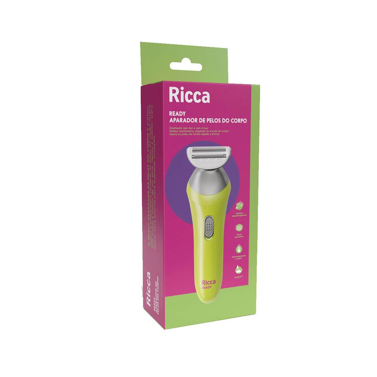 Aparador de Pelos do Corpo Ricca Ready 1 Unidade