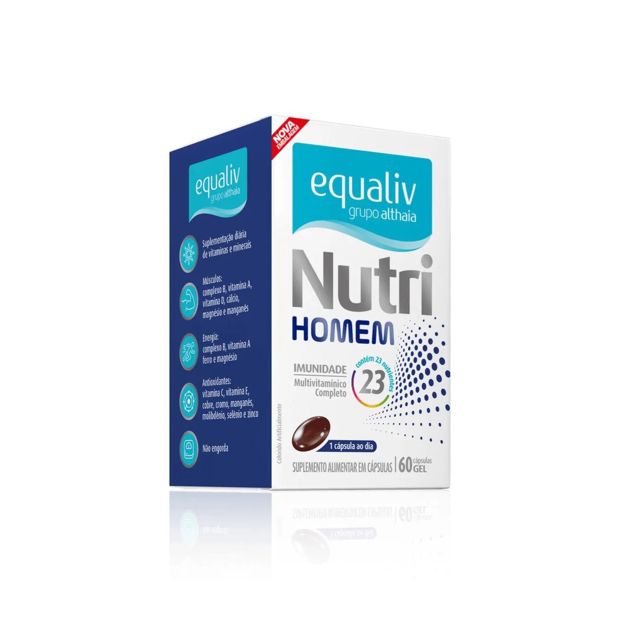 Nutri Homem Multivitamínico Complexo B Vitaminas Equaliv
