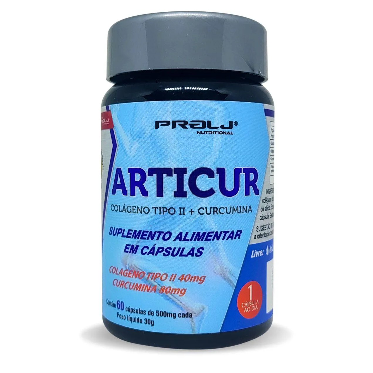 Articur Colágeno Tipo Ll Não Desnaturado + Curcumina 60 cápsulas Prolj Nutritional