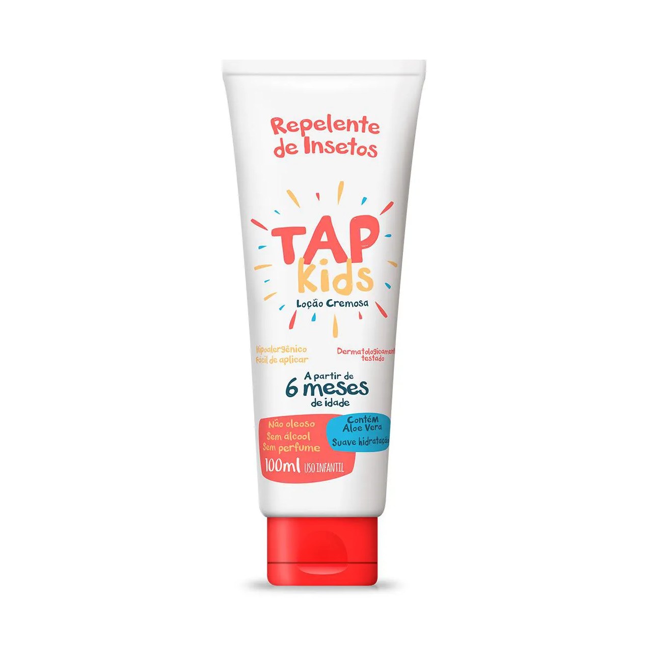 Repelente de Insetos Infantil Tap Kids 15% de IR3535 Loção Cremosa 100ml