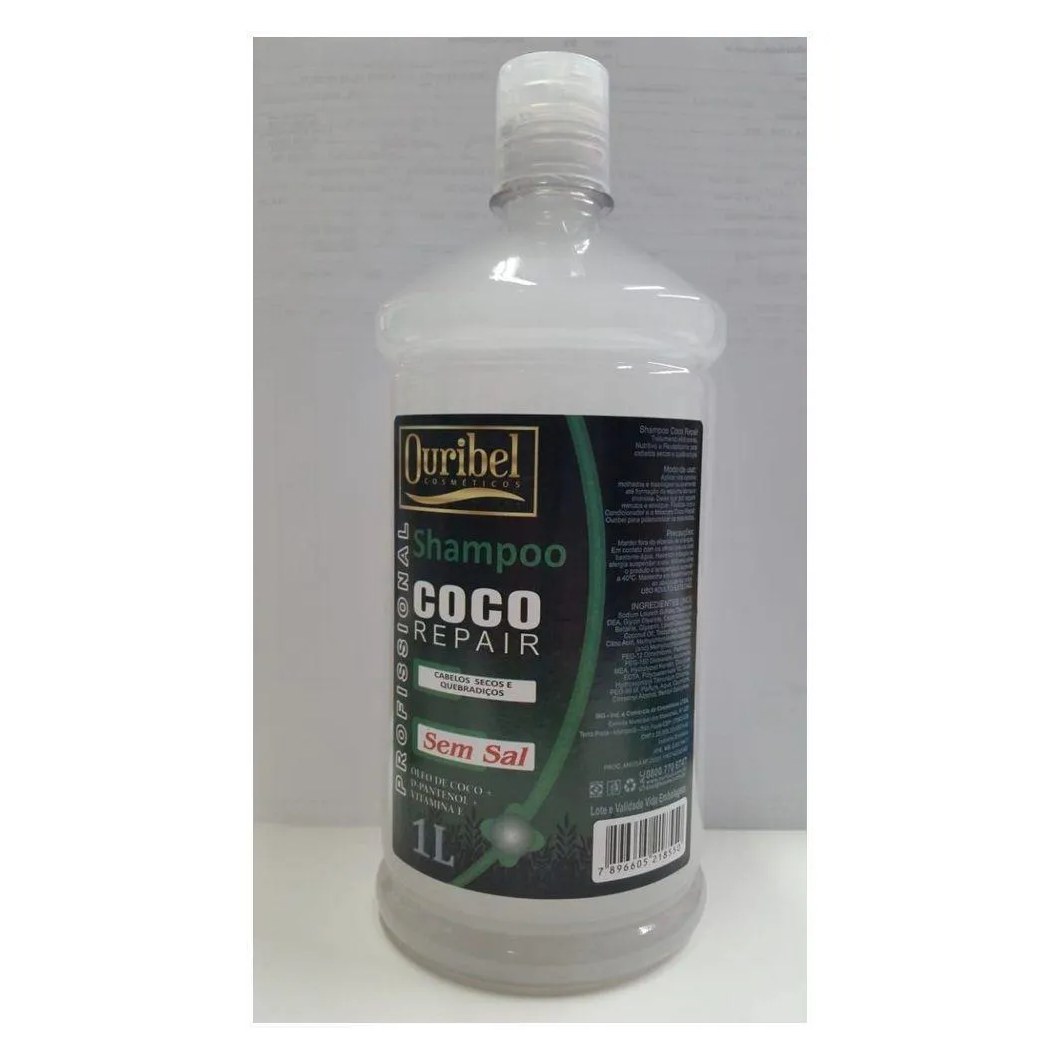 Shampoo Ouribel Coco Repair Reparador 1000ml