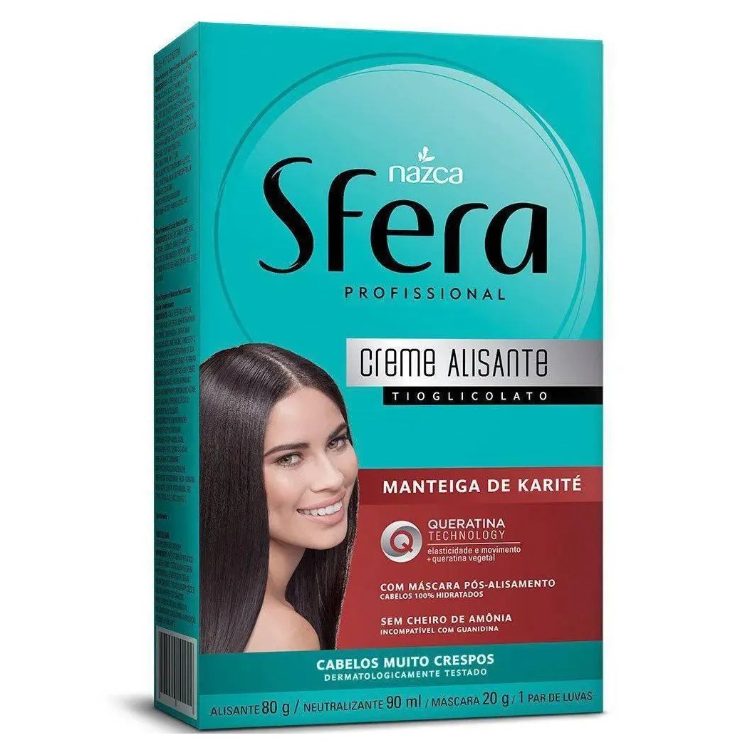 Creme Alisante Sfera Kit Manteiga de Karité e Queratina