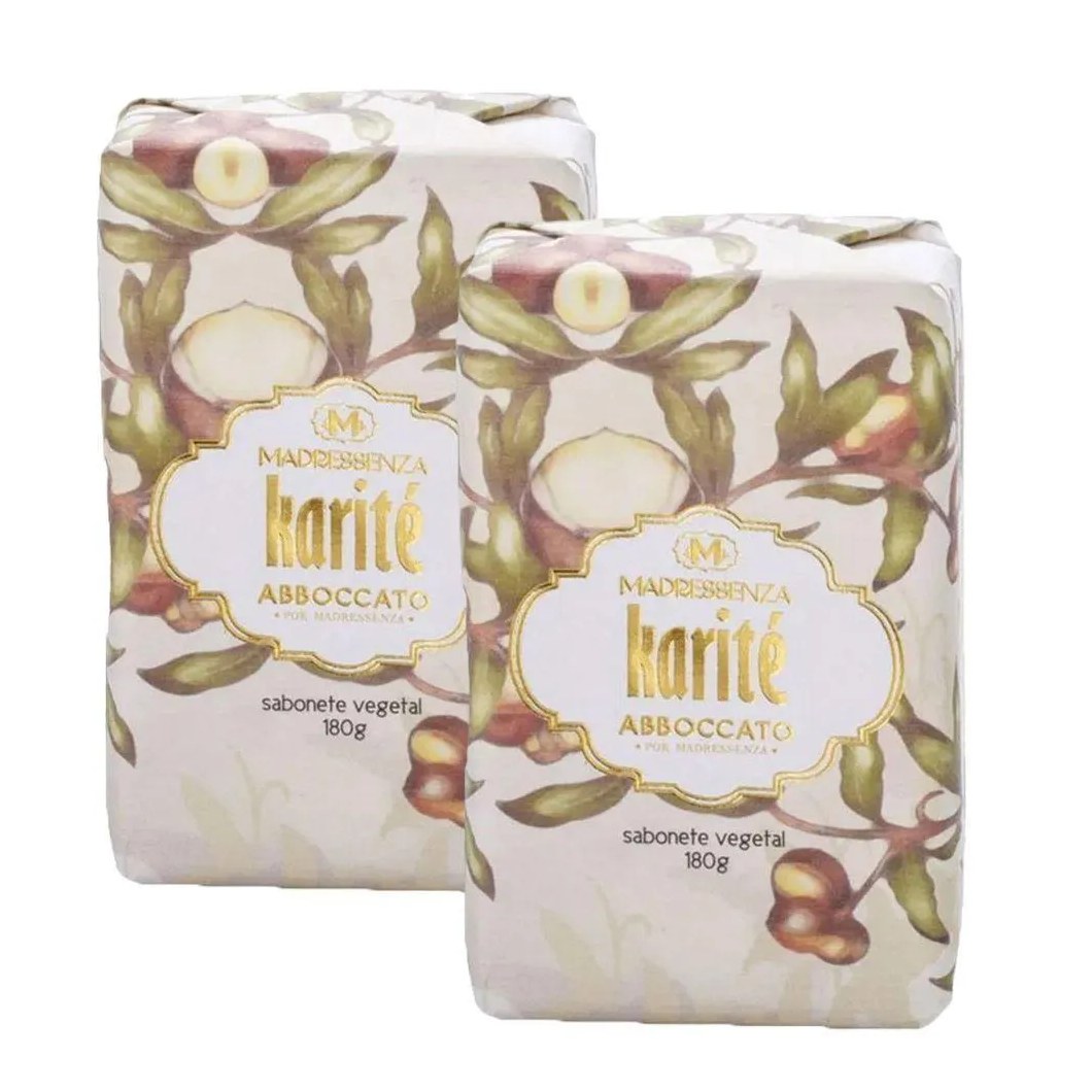 Kit 2 Sabonetes em Barra Karité Madressenza 180g
