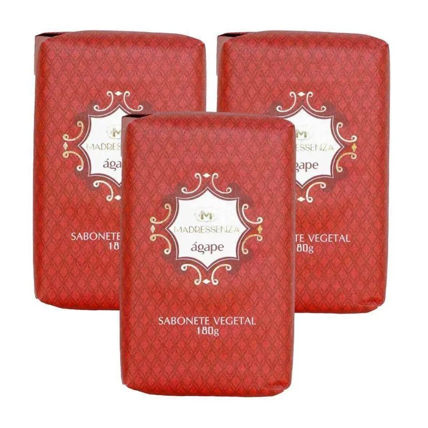 Kit 3 Sabonetes em Barra Ágape Madressenza 180g
