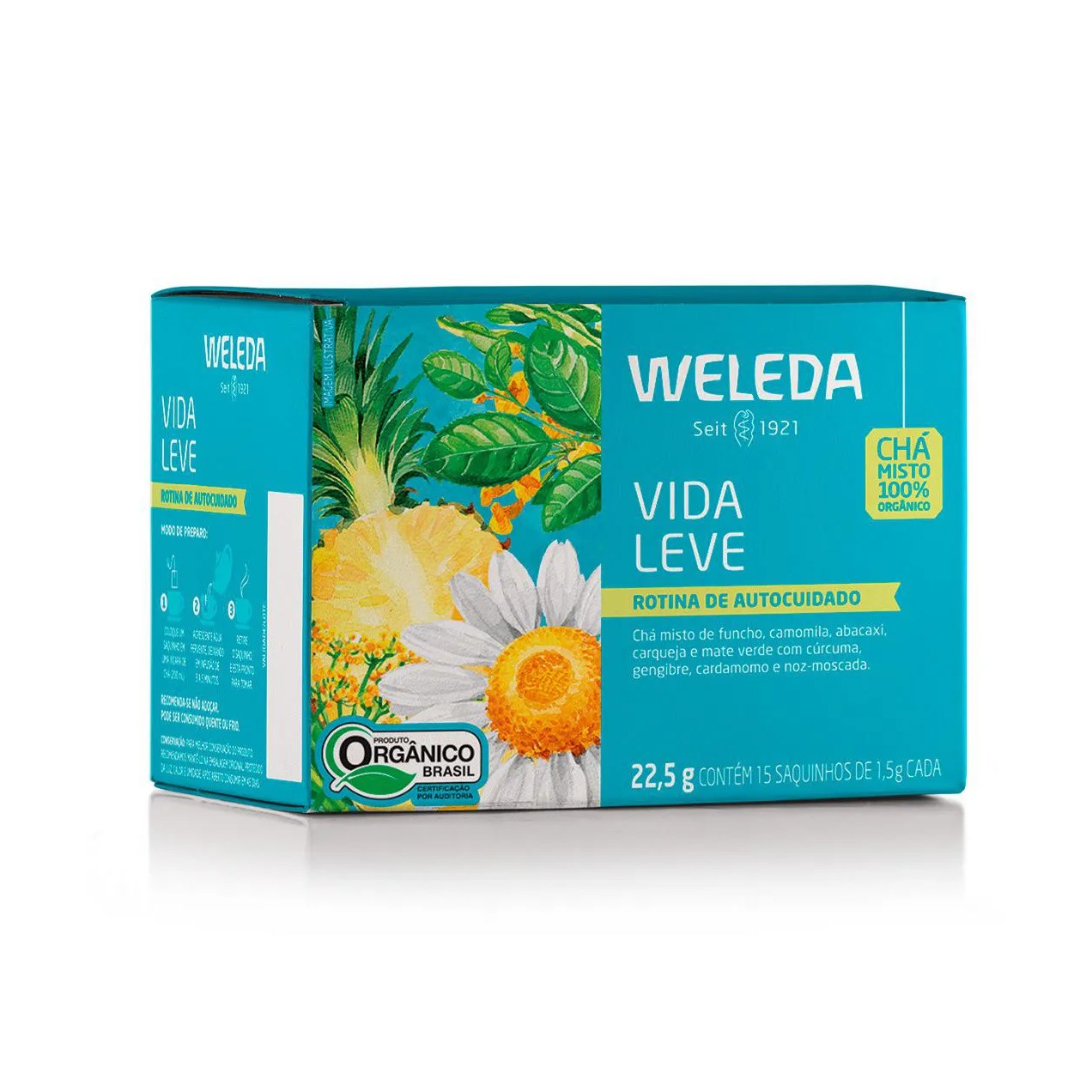 Chá Weleda Vida Leve Orgânico 15 sachês de 1,5g cada
