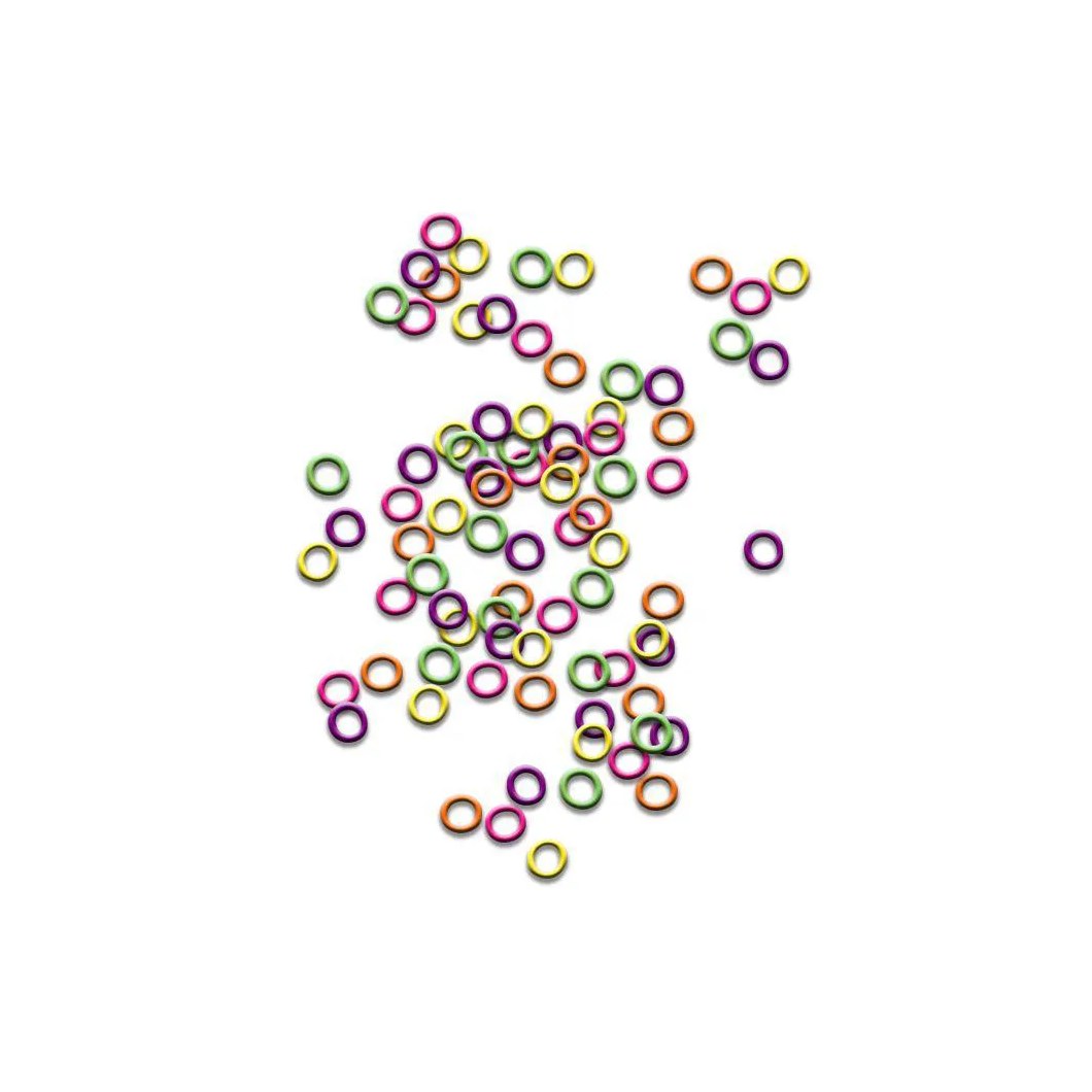 Elásticos Ortodônticos Coloridos 1/8 (100 Unidades)