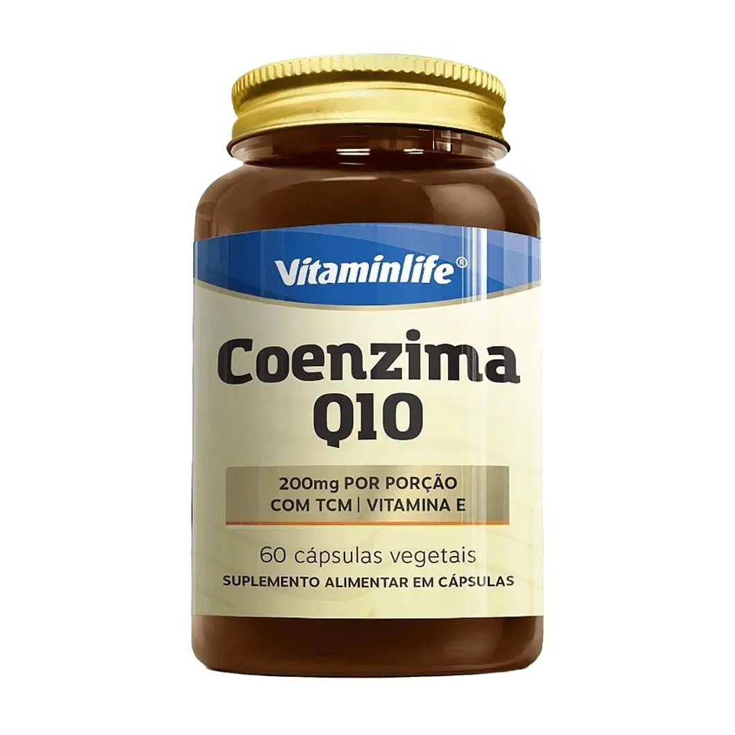 Coenzima Q10 C/ Tcm + Vitamina e - 200 Mg - 60 Cáps - Vitaminlife