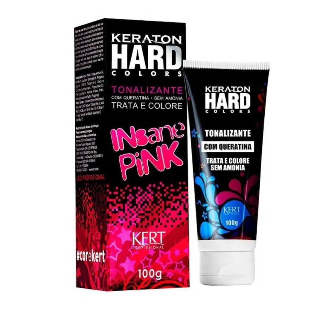 Kert Keraton Hard Colors Tonalizante Insane Pink 100g