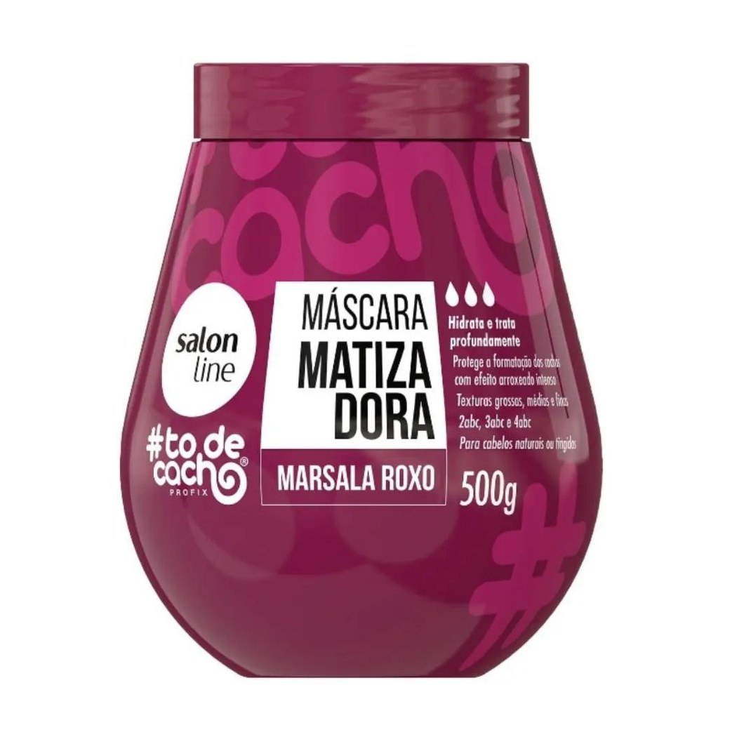 Máscara Matizadora Salon Line #todecacho Marsala Roxo 500g