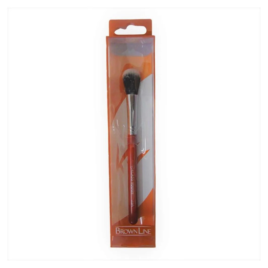 Pincel Klass Vough Brown Line para Aplicar Base e Corretivo 33a