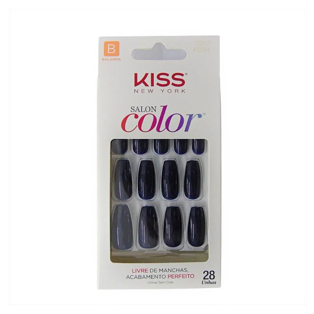 Unhas Postiças Kiss Ny Salon Color Bailarina Ksc54