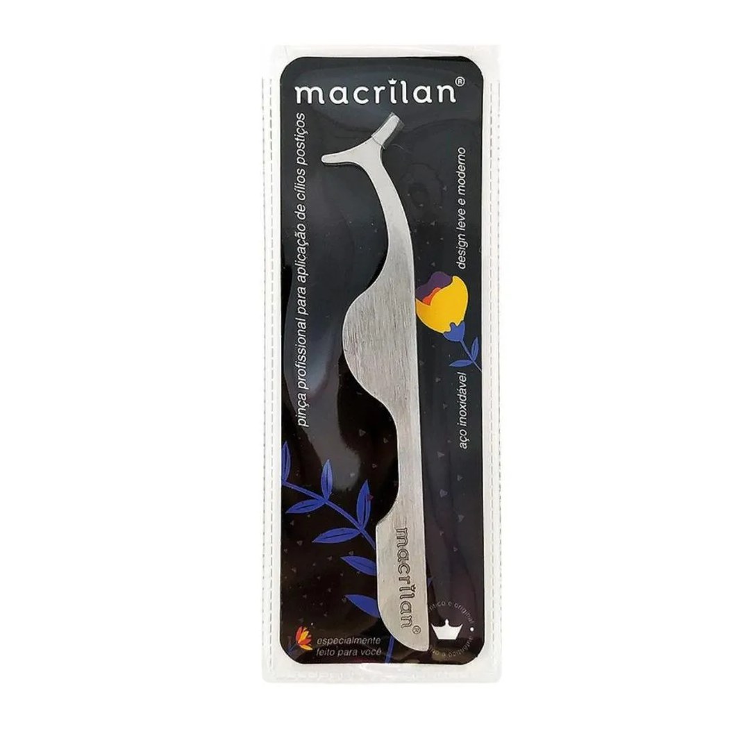 PINçA MACRILAN PROFISSIONAL PARA APLICAçãO DE CíLIOS POSTIçOS PI-11