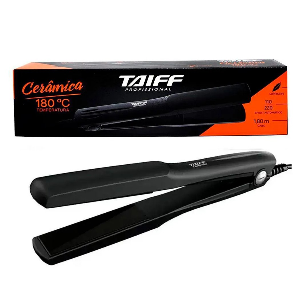 CHAPINHA DE CABELO TAIFF CLáSSICA CERâMICA PRETA 110V/220V