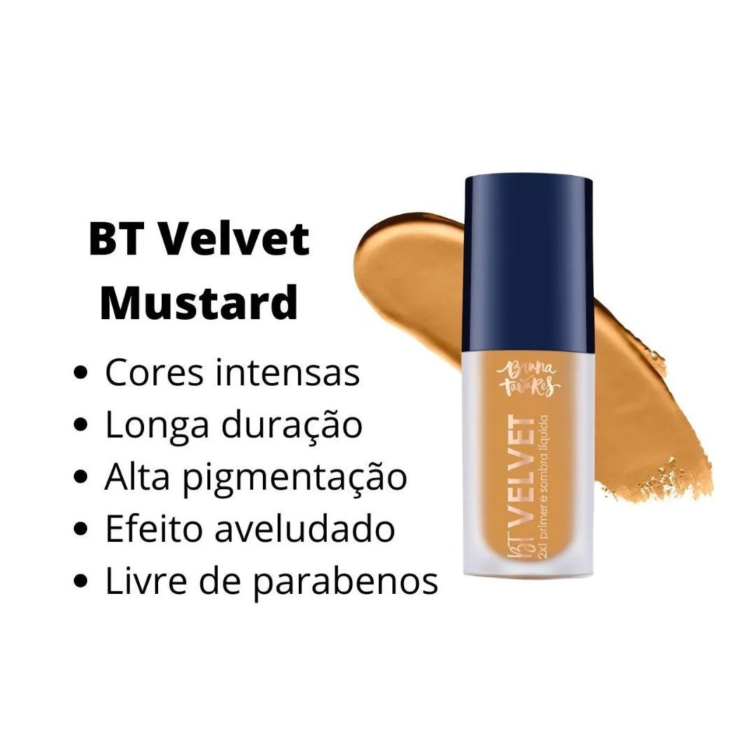 Primer e Sombra Líquida Bruna Tavares Bt Velvet Mustard 2x1 6ml