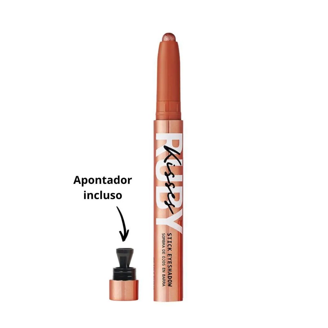 Sombra para Olhos em Barra Ruby Kisses Stick Eyeshadow Rose Glam 1,4g Rsb02b