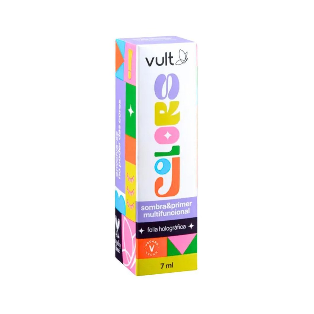 Sombra e Primer Multifuncional Vult Colors Folia Holográfica 7ml