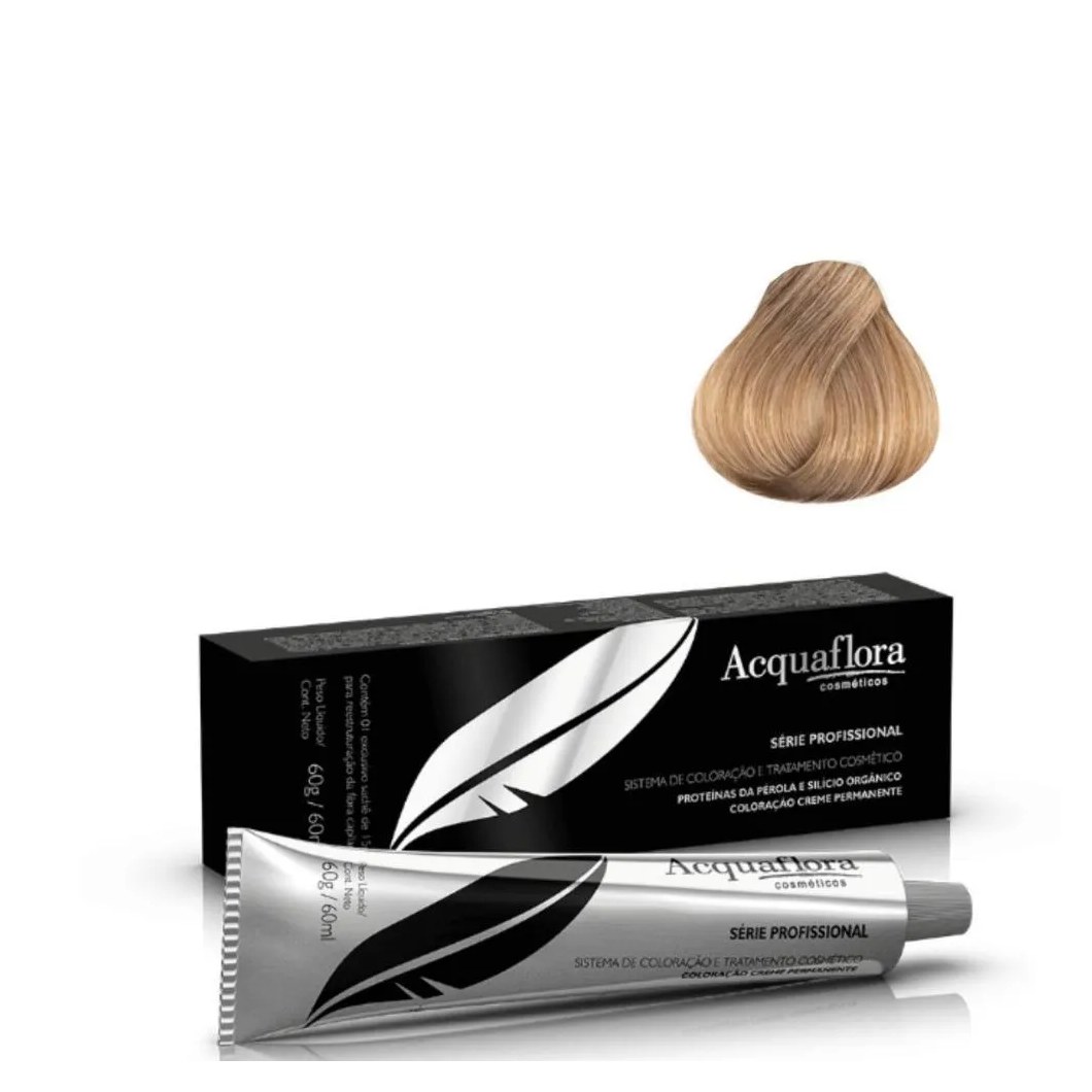 Coloração Creme Acquaflora Vegana 9.0 Louro Muito Claro 60g