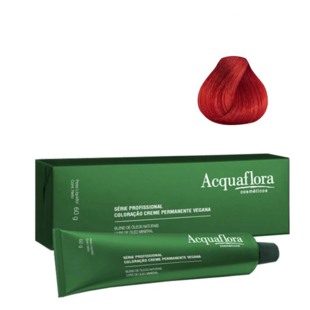 Coloração Creme Acquaflora Vegana 0.6 Vermelho 60g