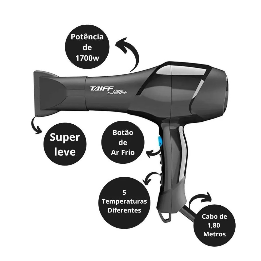 Secador Taiff New Smart 1700w 127v