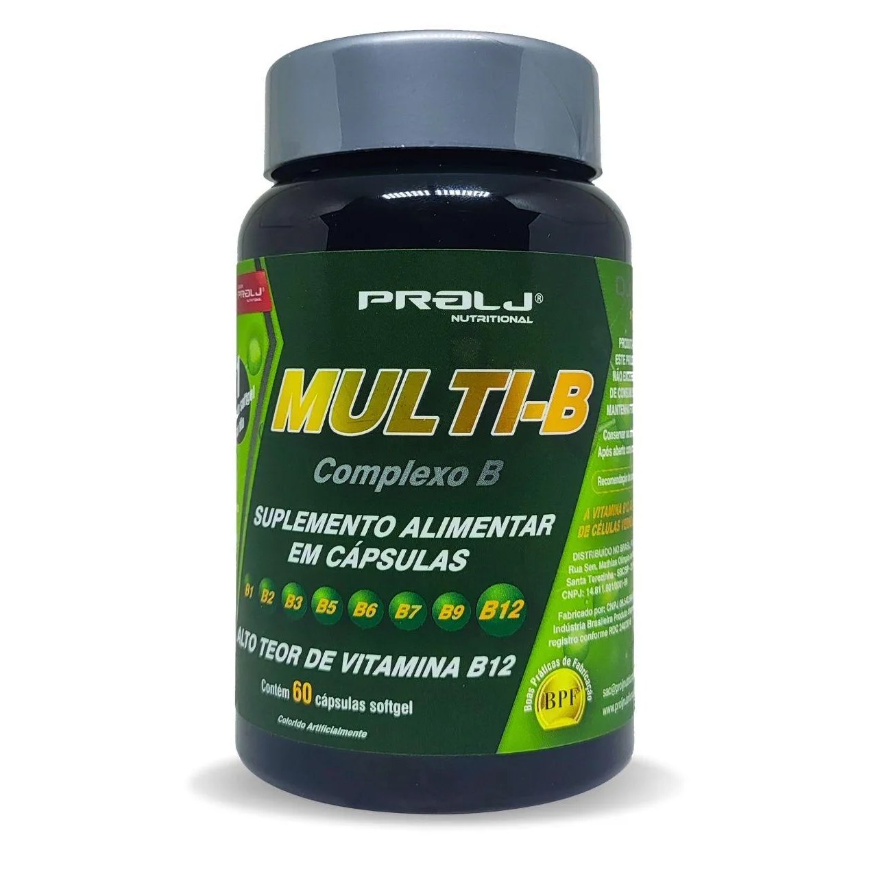 Multi-B Complexo B Concentrado 60 cápsulas Prolj Nutritional