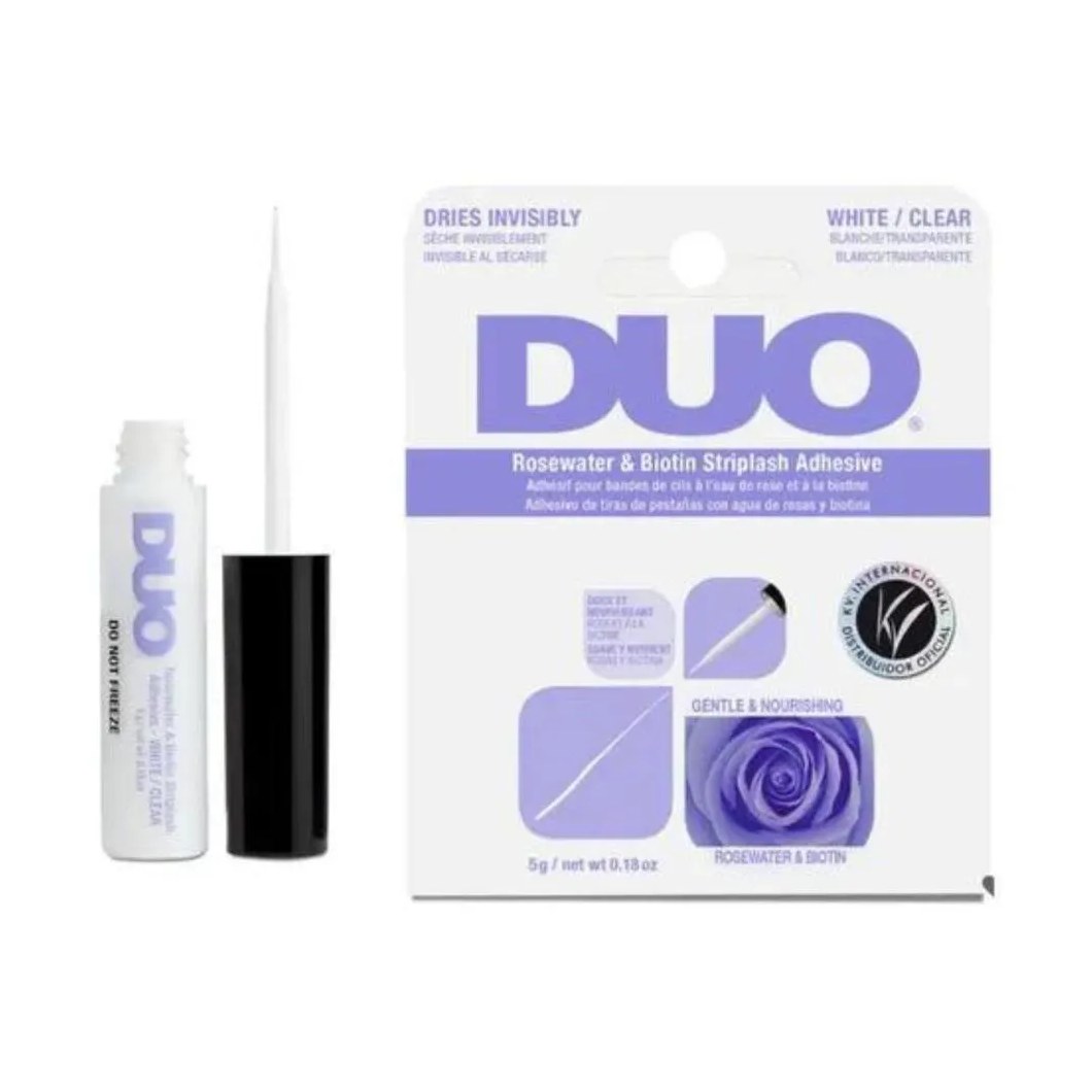 Cola para Cílios Postiços Duo Klass Vough Transparente Água de Rosas e Biotina 62196int 5g