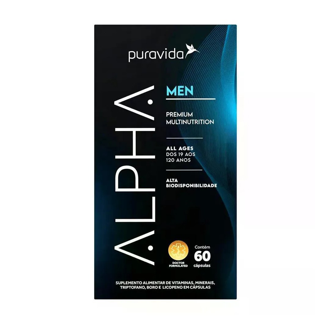 Novo Alpha Men Puravida 60 cápsulas