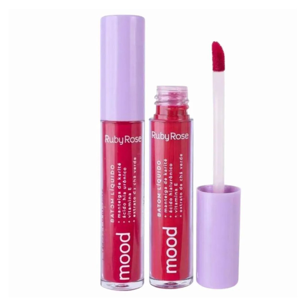 Batom Liquido Ruby Rose Mood Satisfaction 02 3,2ml