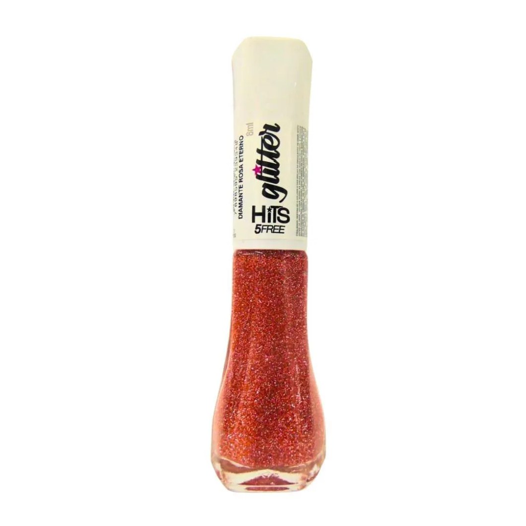 Esmalte Glitter Hits Diamante Rosa Eterno 8ml