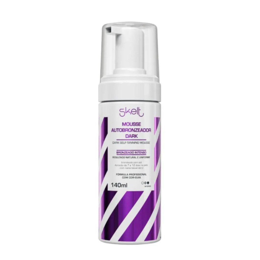 Mousse Autobronzeador Dark Skelt Bronzeado Intenso 140ml