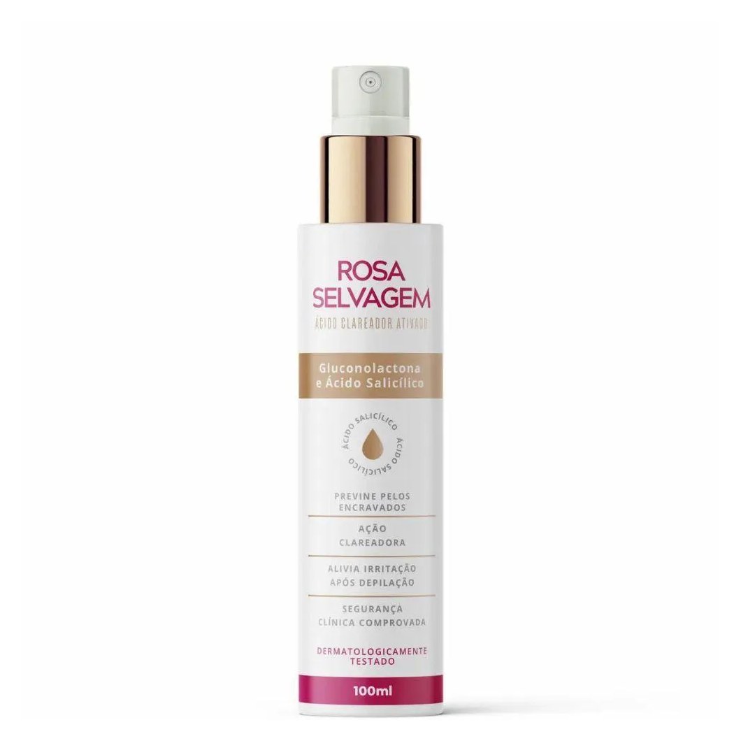Ácido Clareador Ativado Rosa Selvagem 100ml
