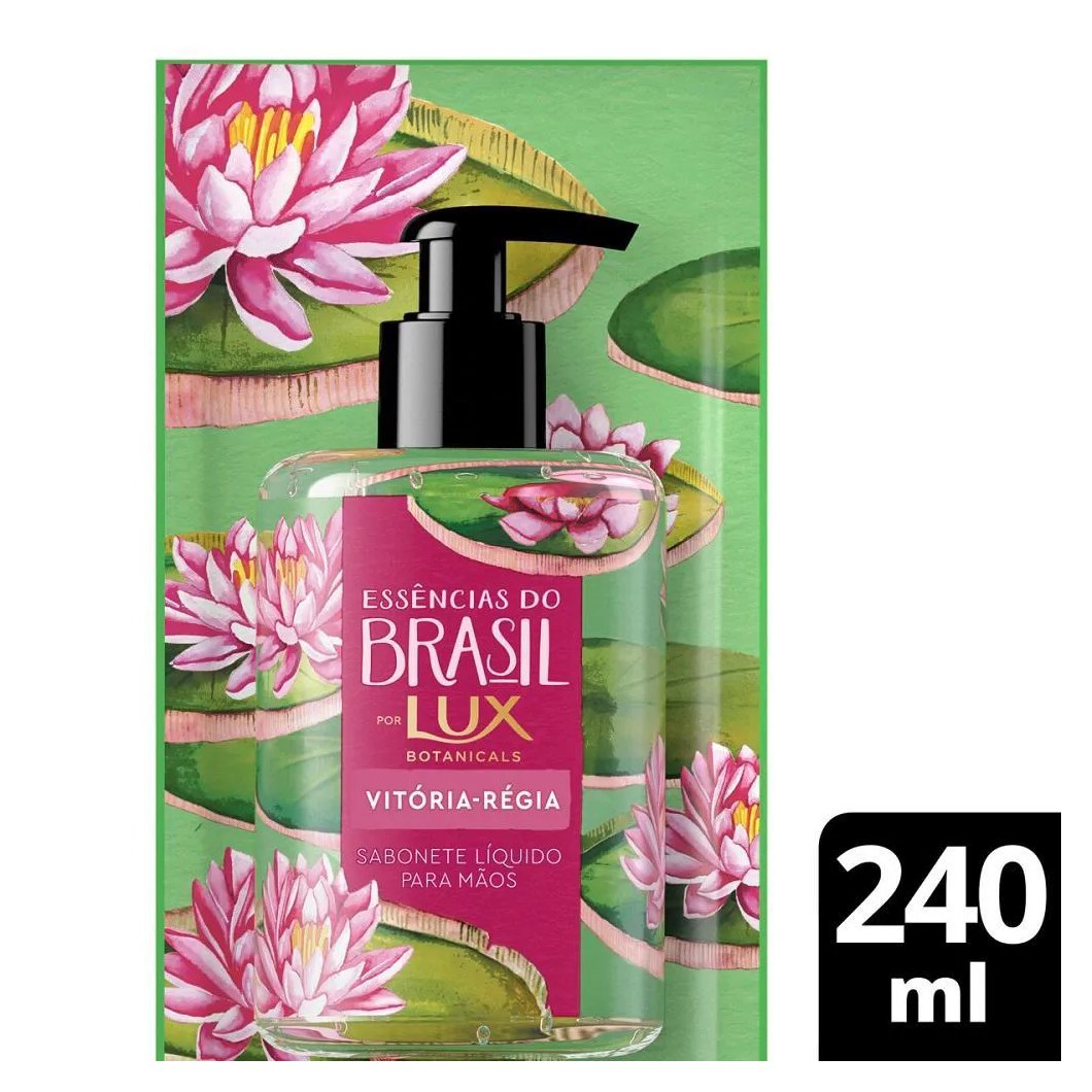 Refil Sabonete Líquido Lux Essências Do Brasil Vitória Régia 240Ml