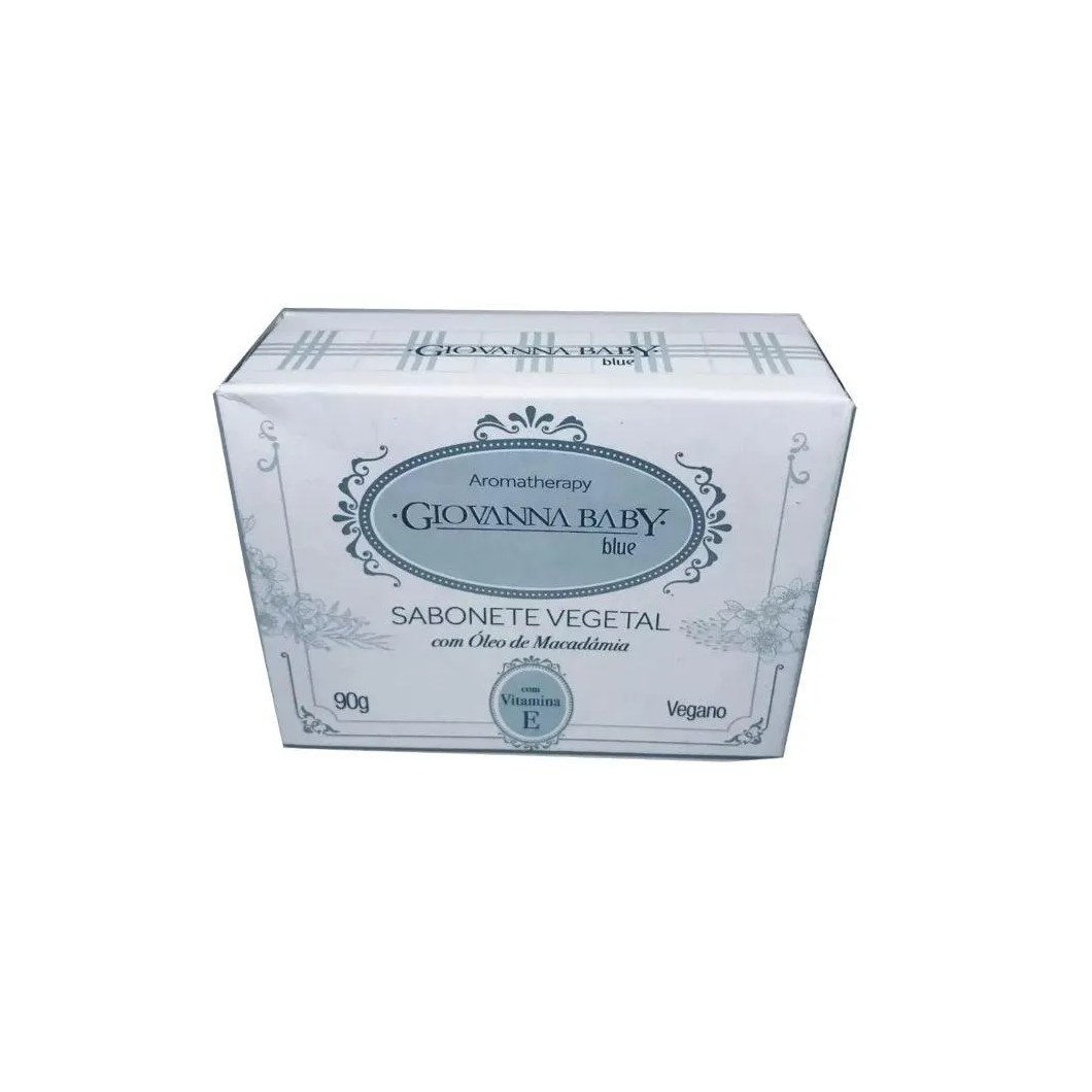 Sabonete Vegetal Retangular Giovanna Baby Blue 90g