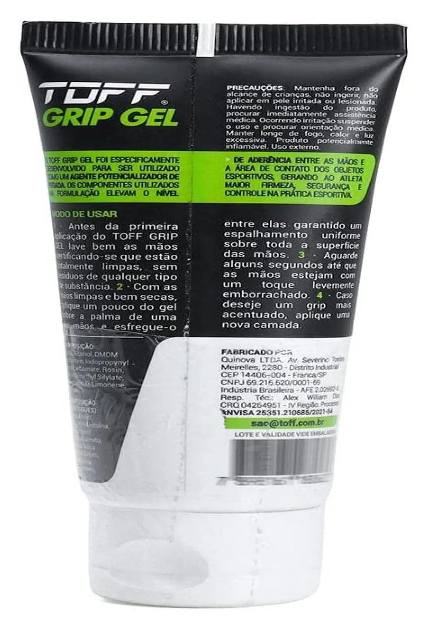 Toff Grip Gel - Potencializador De Pegada Para Mãos Esportes