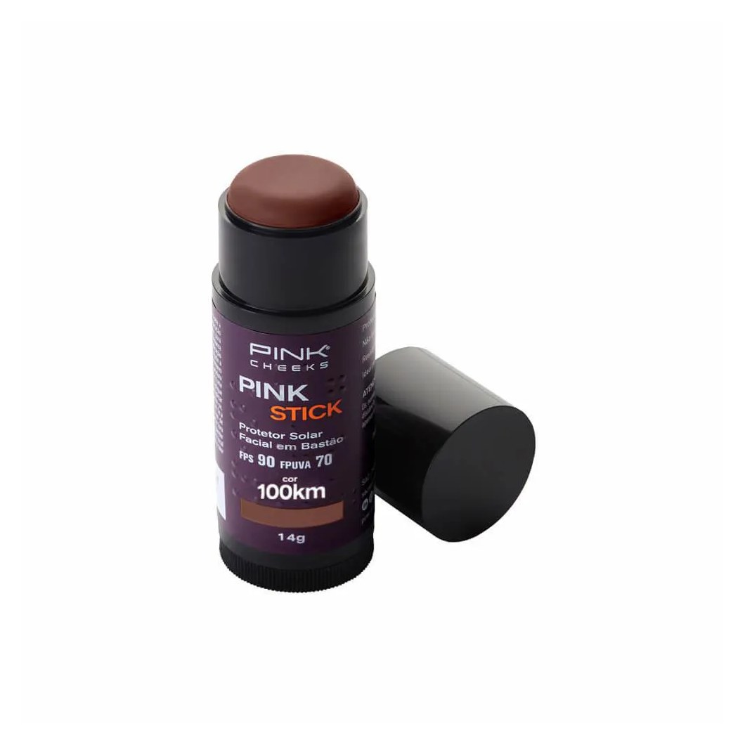 Protetor Solar E Base Pink Stick Fps90 Fpuva70 100Km Ultra- 14G - Pink Cheeks