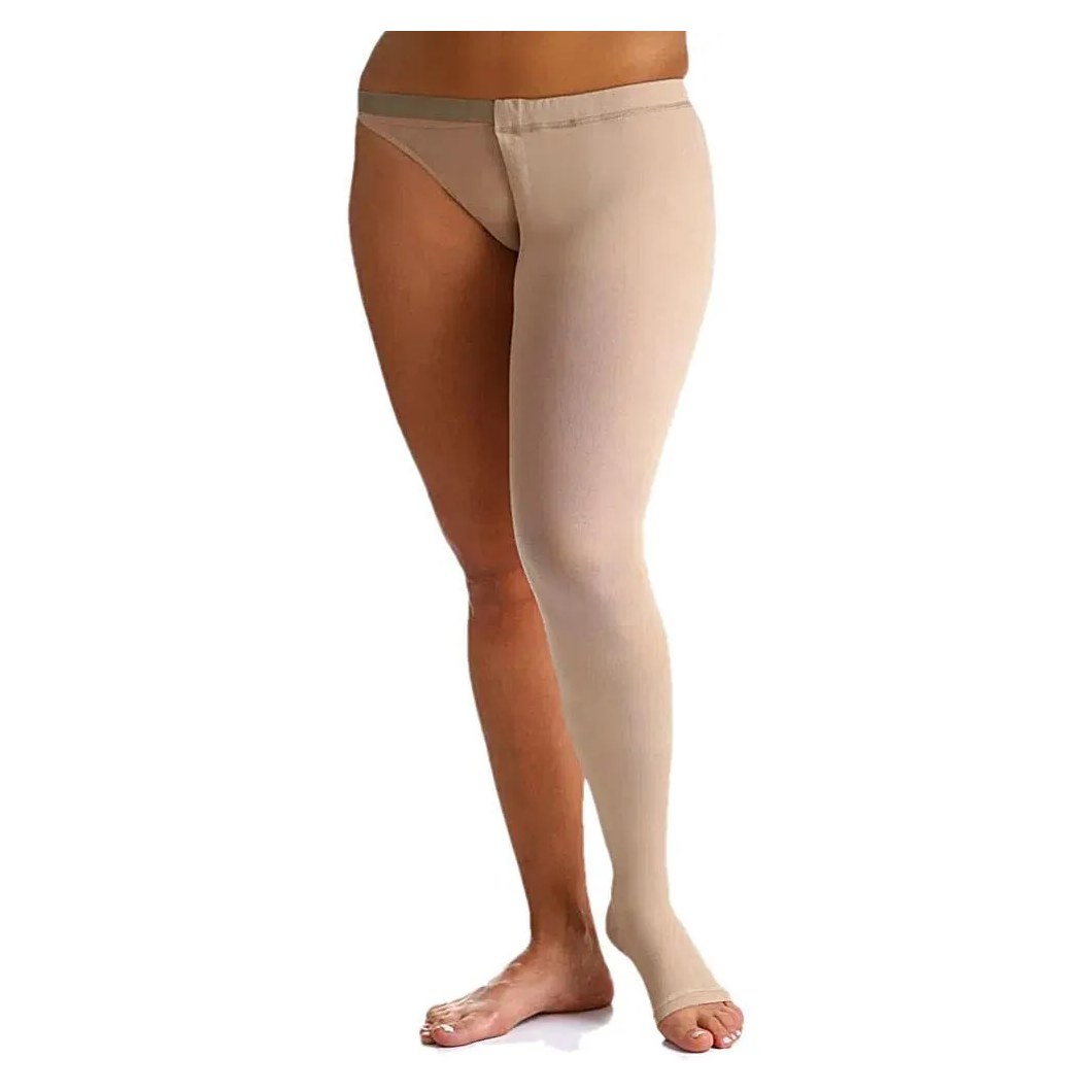 Meia 7/8 Cinta Sigvaris 20-30mmhg Aberta Natural Esquerdo G3