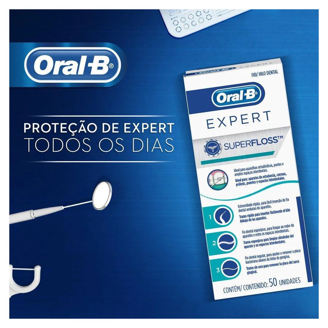 Fio Dental Oral-B Superfloss 50Un