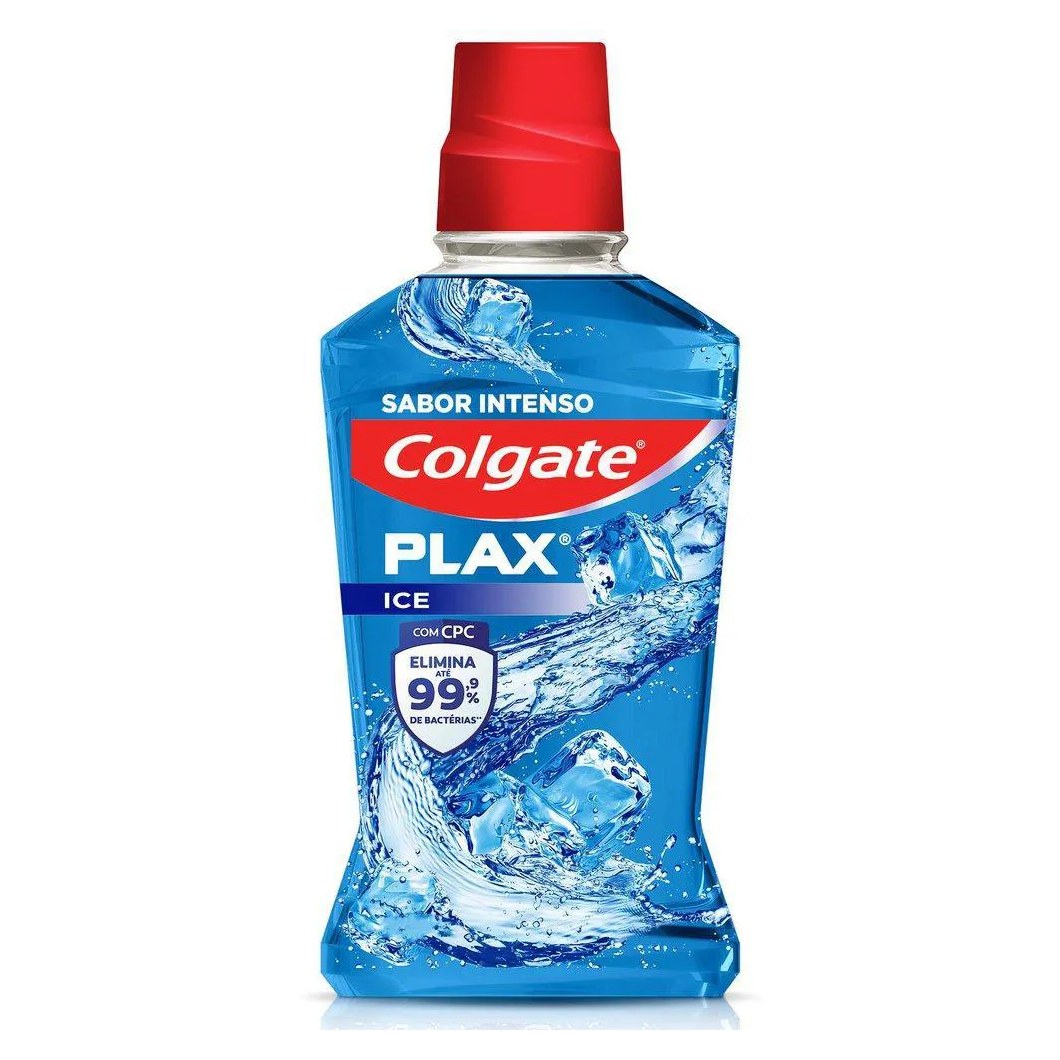 Enxaguante Bucal Colgate Zero Álcoolplax Ice 500Ml