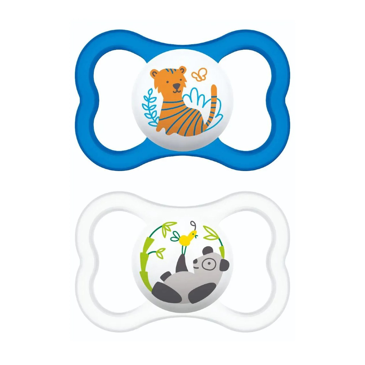 Kit 2 Chupetas Air Bico de Silicone 6M+ Azul - Mam