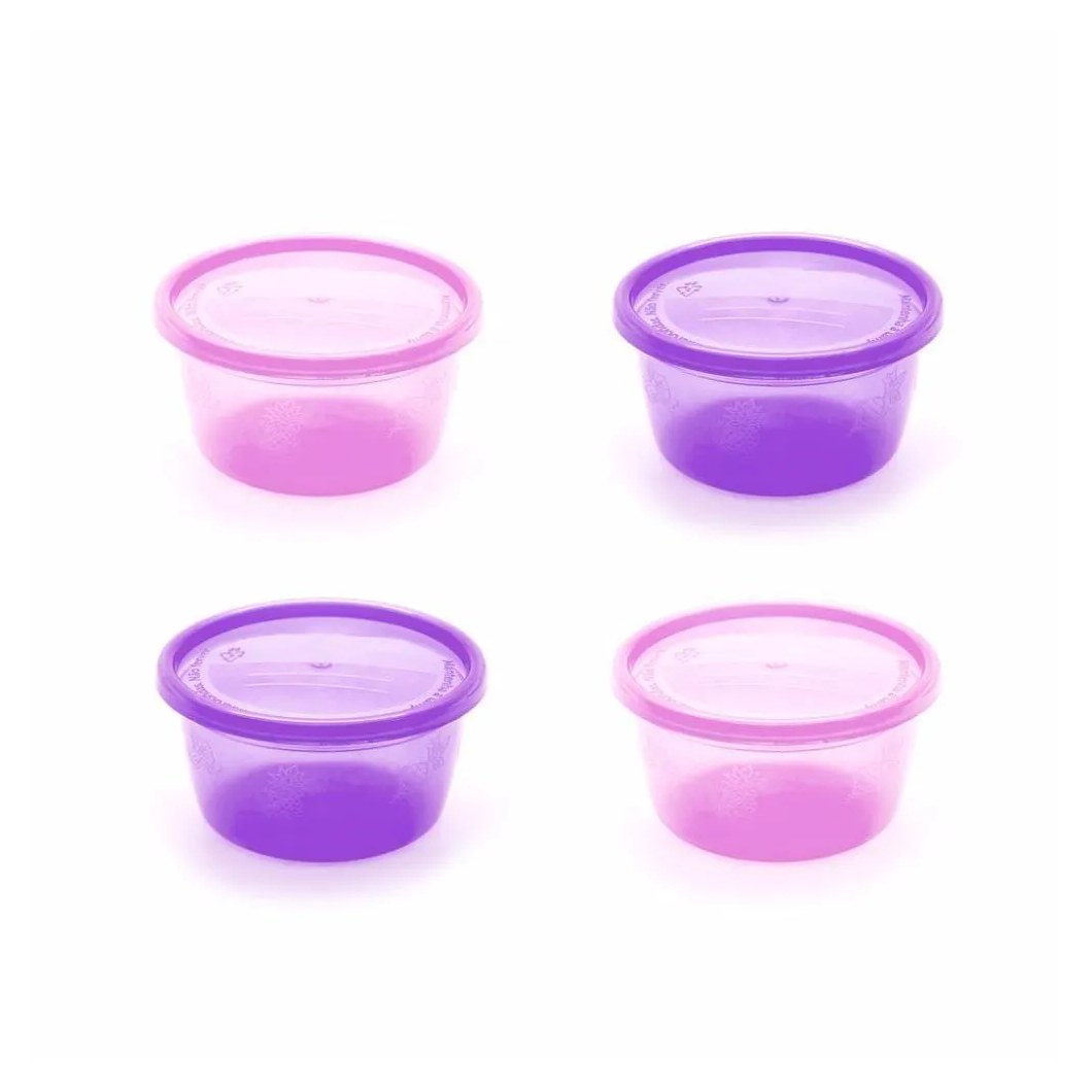 Kit 4 Potes Infantis Multiuso 236ml Infanti Rosa e Roxo