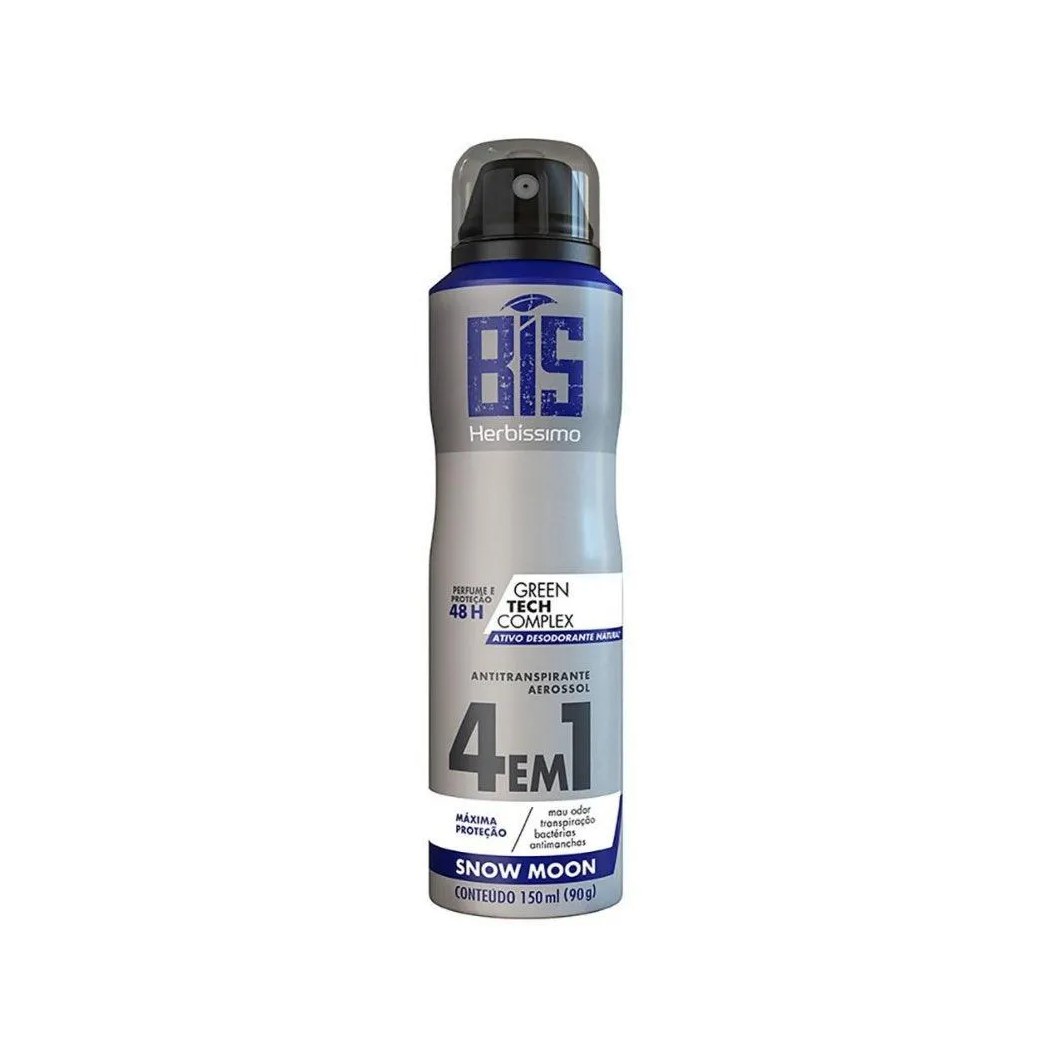 Desodorante Antitranspirante Aerosol Herbíssimo Snow Moon 48h 150ml