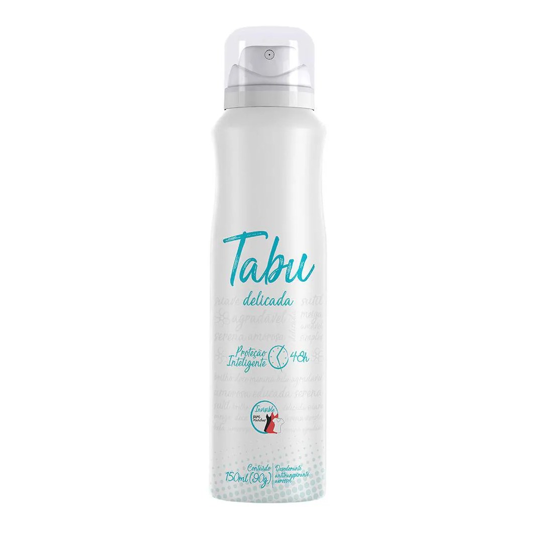 Desodorante Aerosol Antitranspirante Tabu Delicada 150Ml