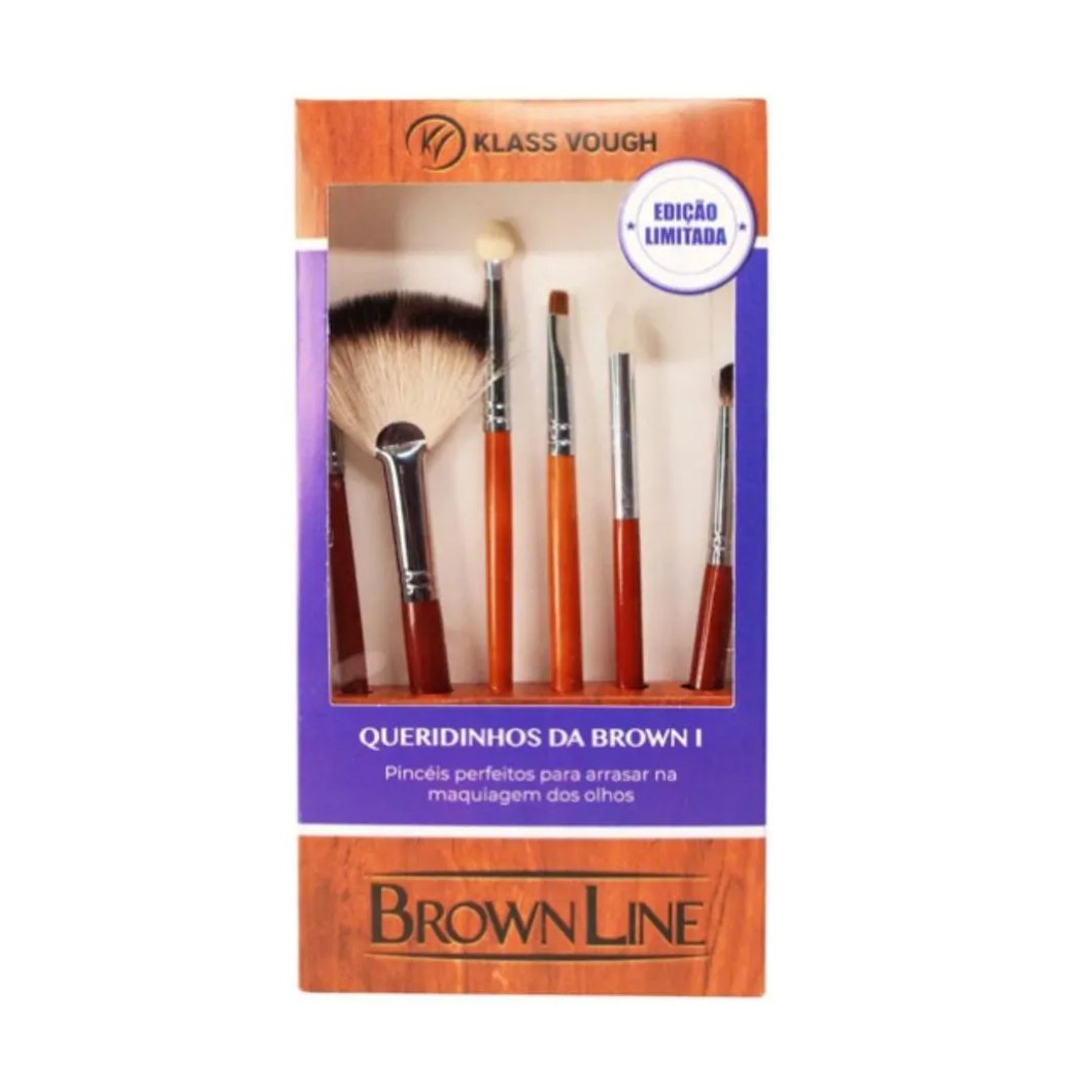 Kit Pincéis de Maquiagem Klass Vough Queridinhos da Brown 1 Ref:brws
