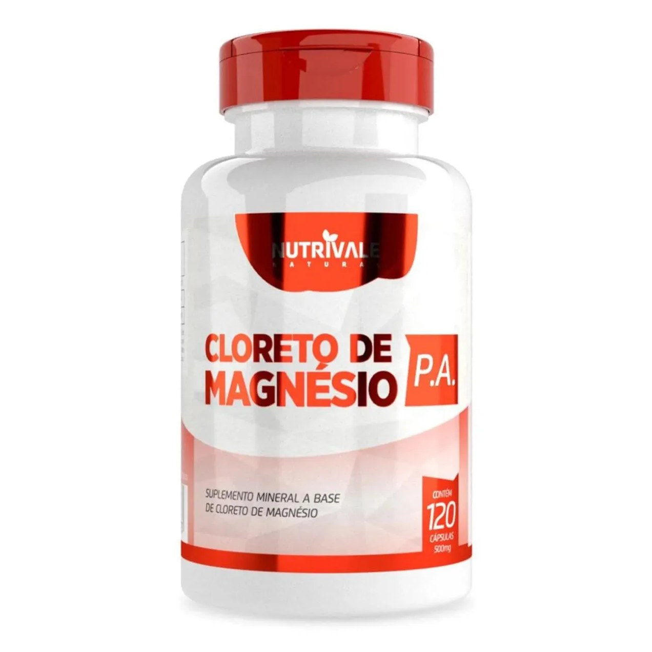 Cloreto de Magnésio Pa 120 cápsulas - Nutrivale Incolor sem Sabor